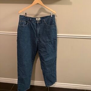 L.L. Bean Fleece Lined Jeans Women’s 18 Relaxed Fit Winter Denim